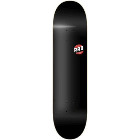 Rad Blank Logo Skateboard Deck - Black 8.25''