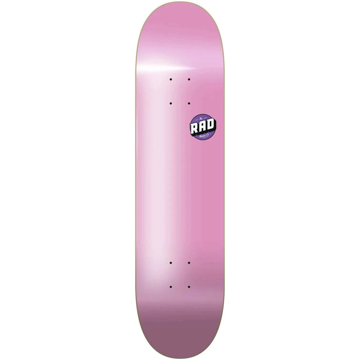 Rad Blank Logo Skateboard Deck - Pink 8''