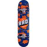 Rad Cherry Blossom Complete Skateboard - Navy/Orange 7.5"