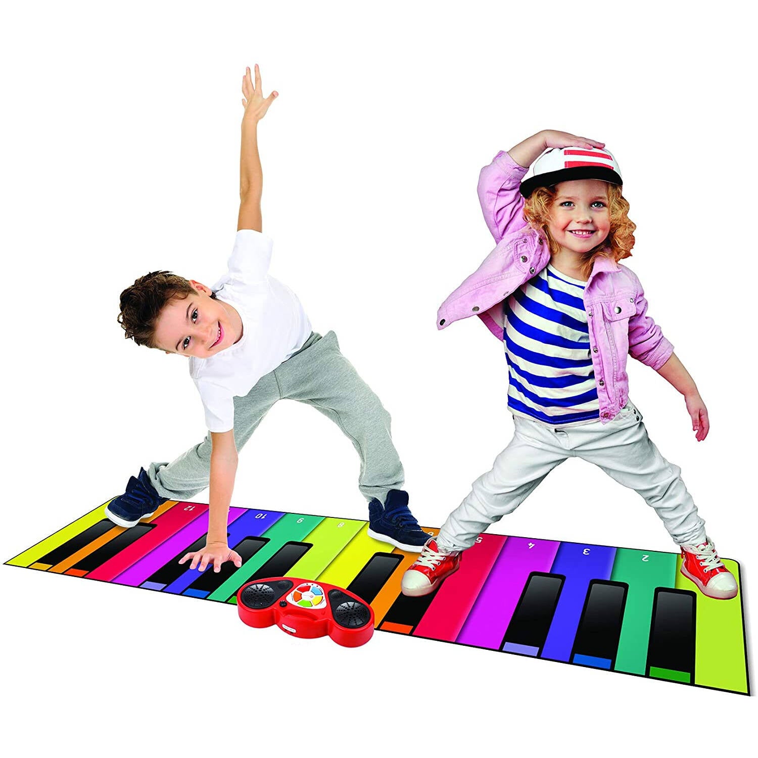 Rainbow Colours Giant 6F Piano Mat Piano Mat