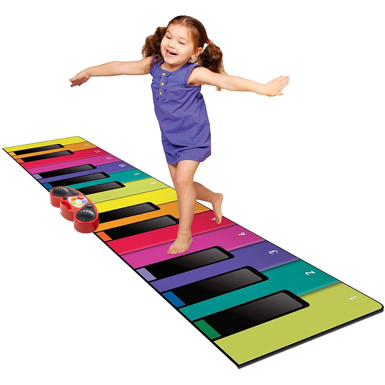 Rainbow Colours Giant 6F Piano Mat Piano Mat