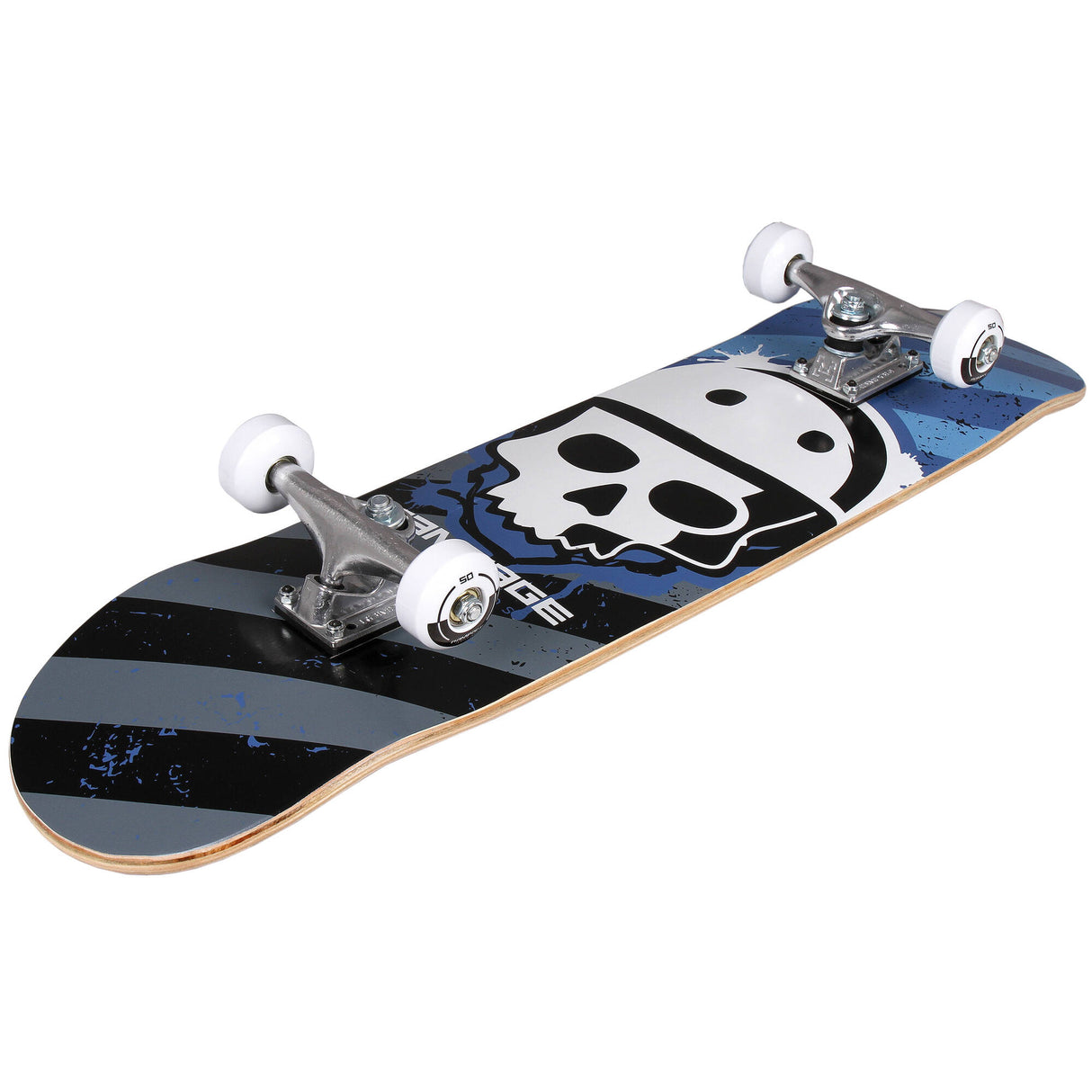 Rampage Bonehead Complete Skateboard 8'' - Blue