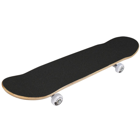 Rampage Block Logo Complete Skateboard - Red/Black 7.75"
