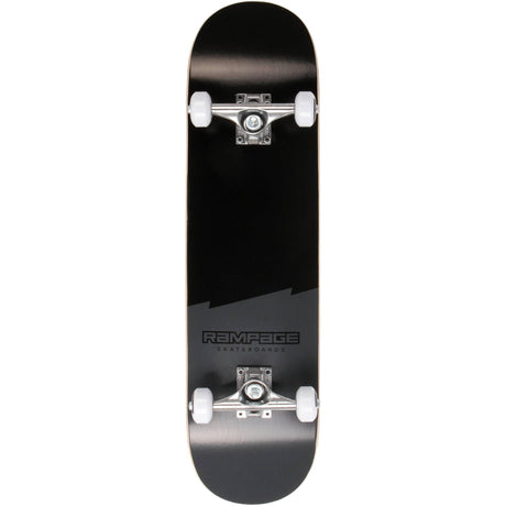Rampage Plain Third Complete Skateboard 8'' - Black