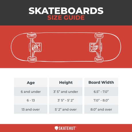 Rampage Plain Third Complete Skateboard - Black 8"