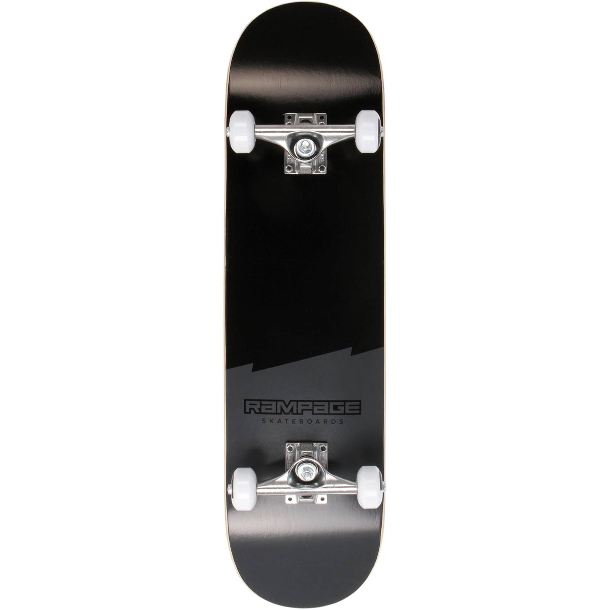 Rampage Plain Third Complete Skateboard 7.75'' - Black