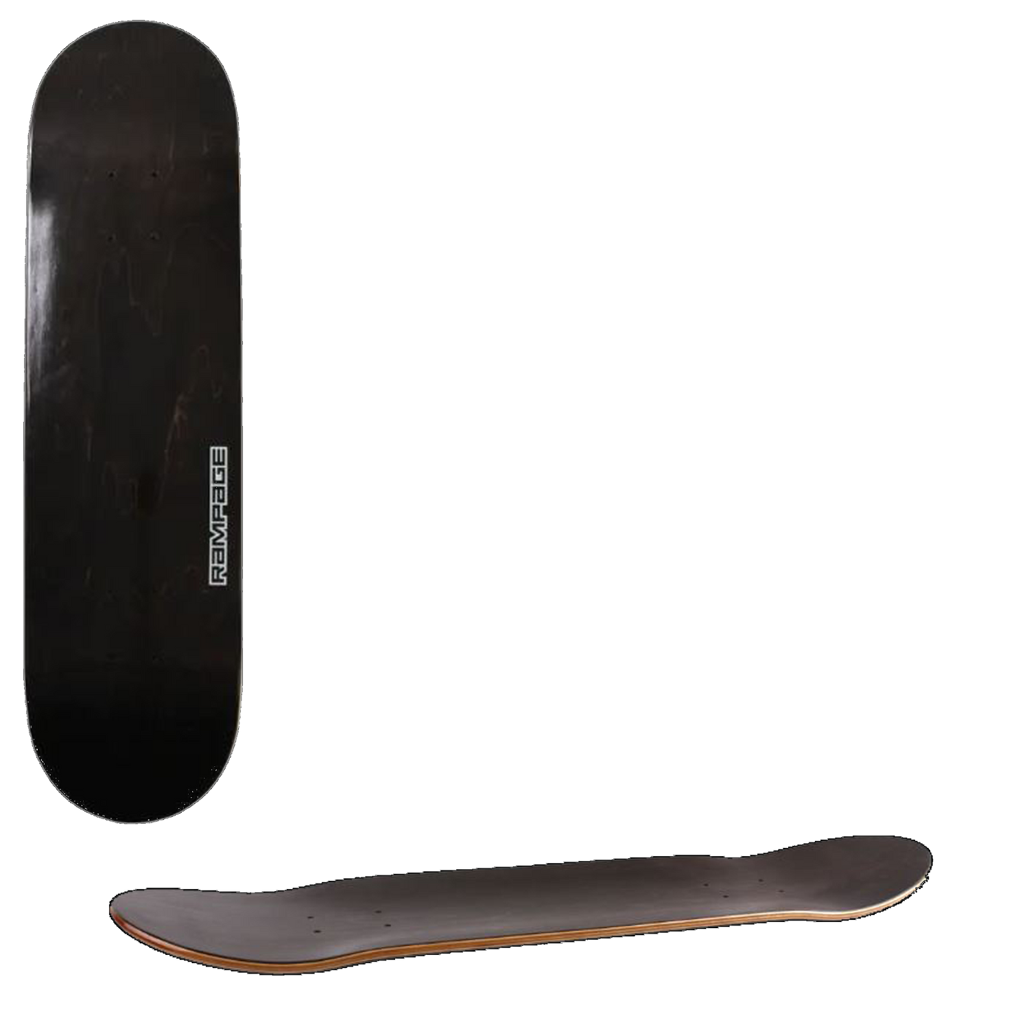 Rampage Stain Premium Skateboard Deck 8'' - Black