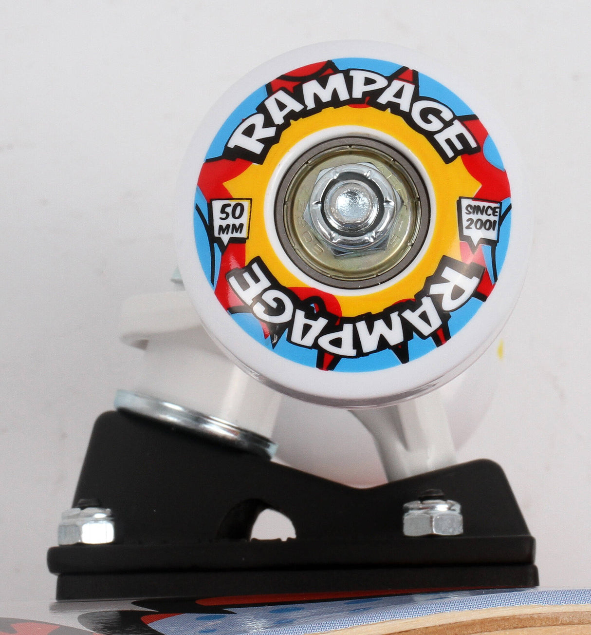 Rampage Comic Art Complete Skateboard - Blue 8''