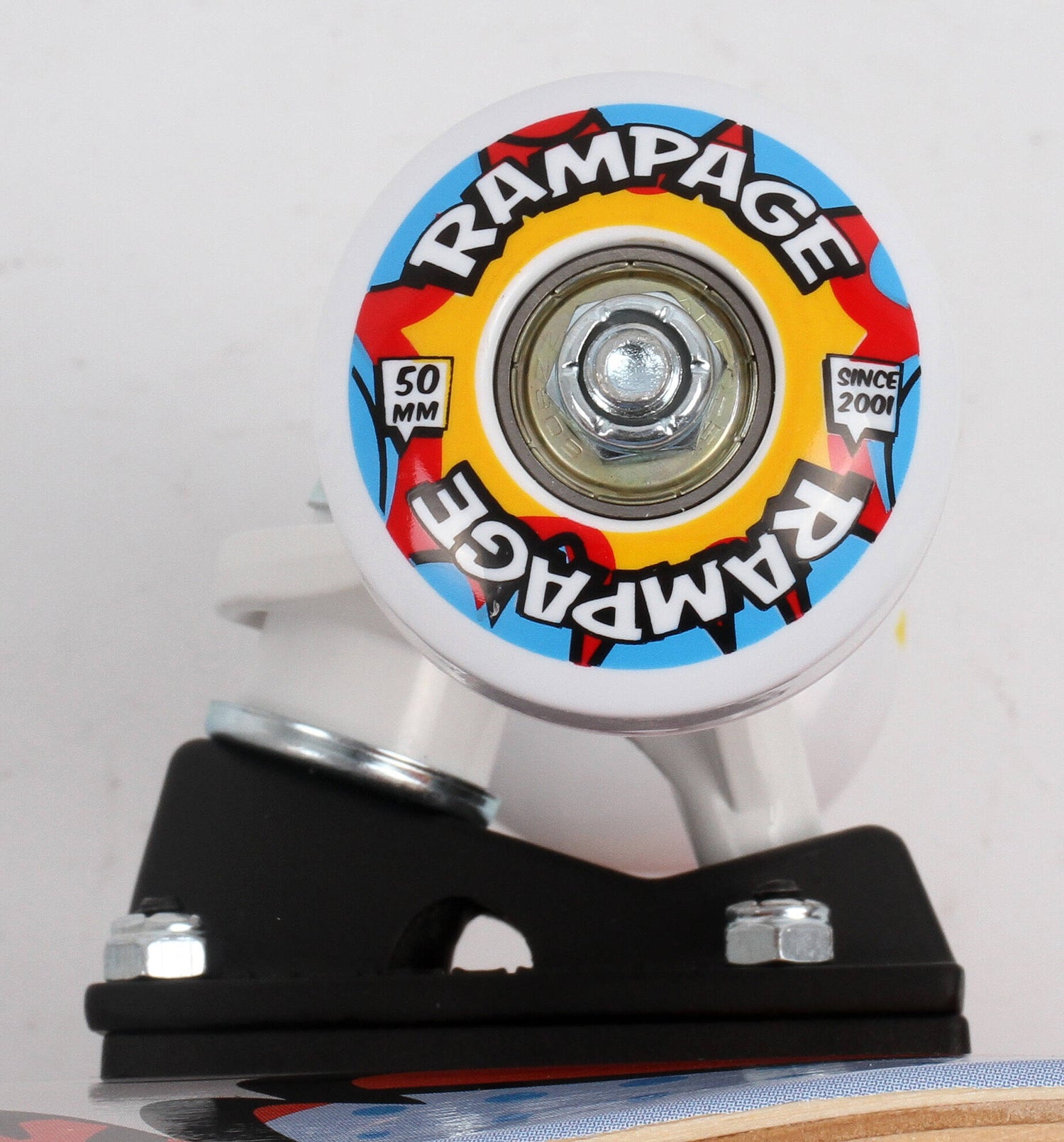 Rampage Comic Art Complete Skateboard - Blue 8''