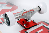 Rampage Glitch Delete Complete Skateboard - White 8''