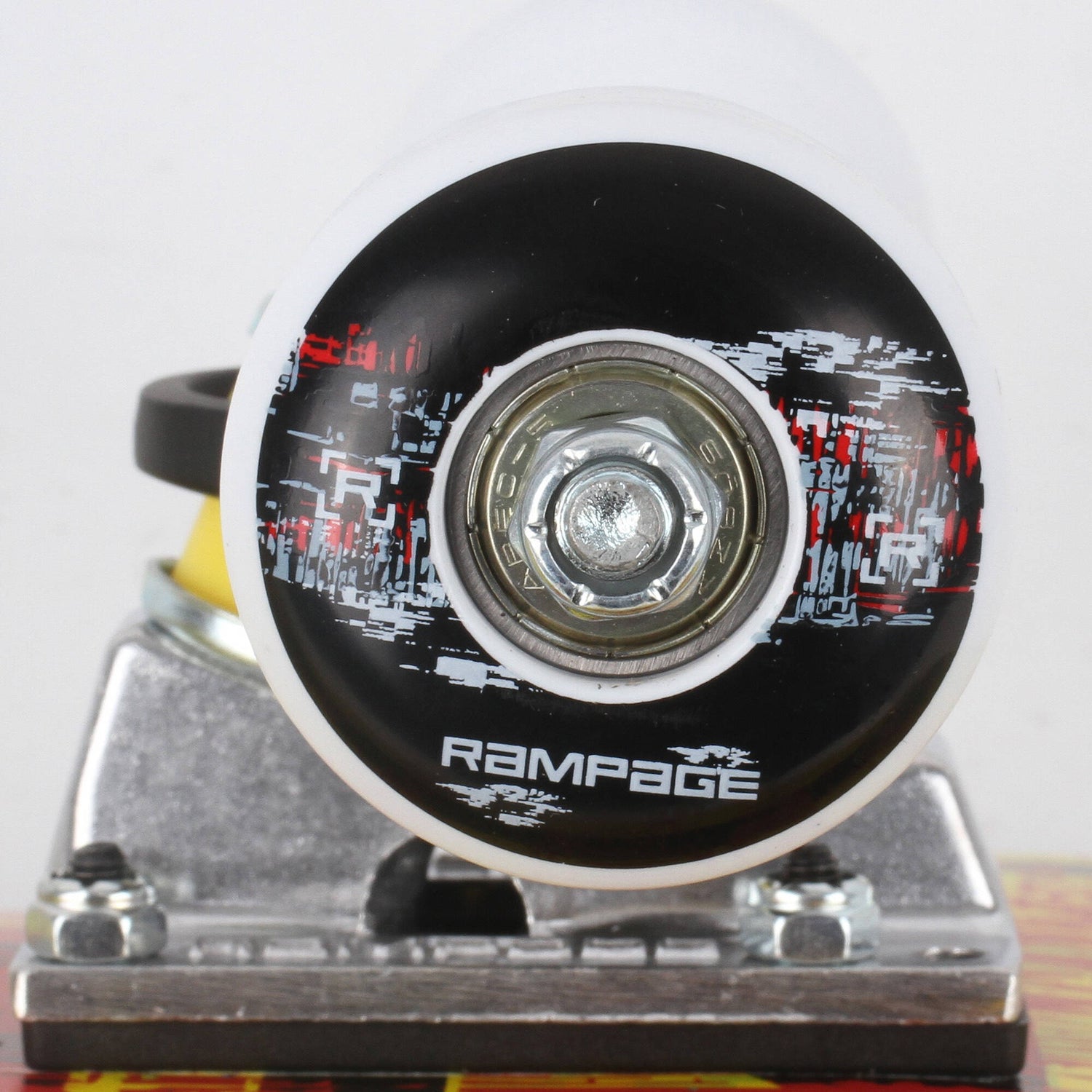 Rampage Glitch Warning Complete Skateboard - Yellow 8''
