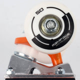 Rampage Block Logo Complete Skateboard - Orange/Grey 8''