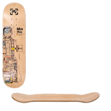 Rampage MIR Schematic Skateboard Deck - Natural 8''