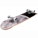Rampage Moonscape Complete Skateboard - Black 8''