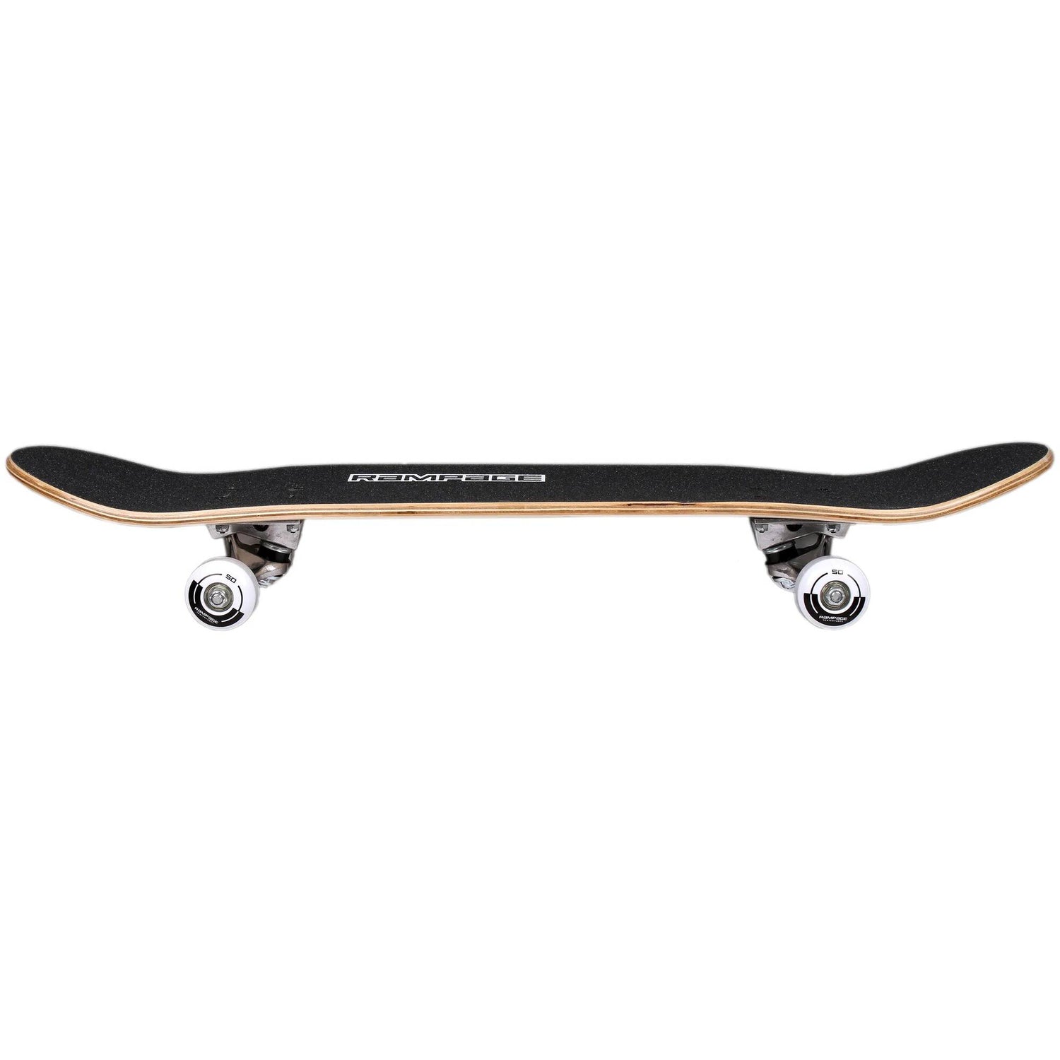 Rampage Plain Third Complete Skateboard - Natural/Black 8''