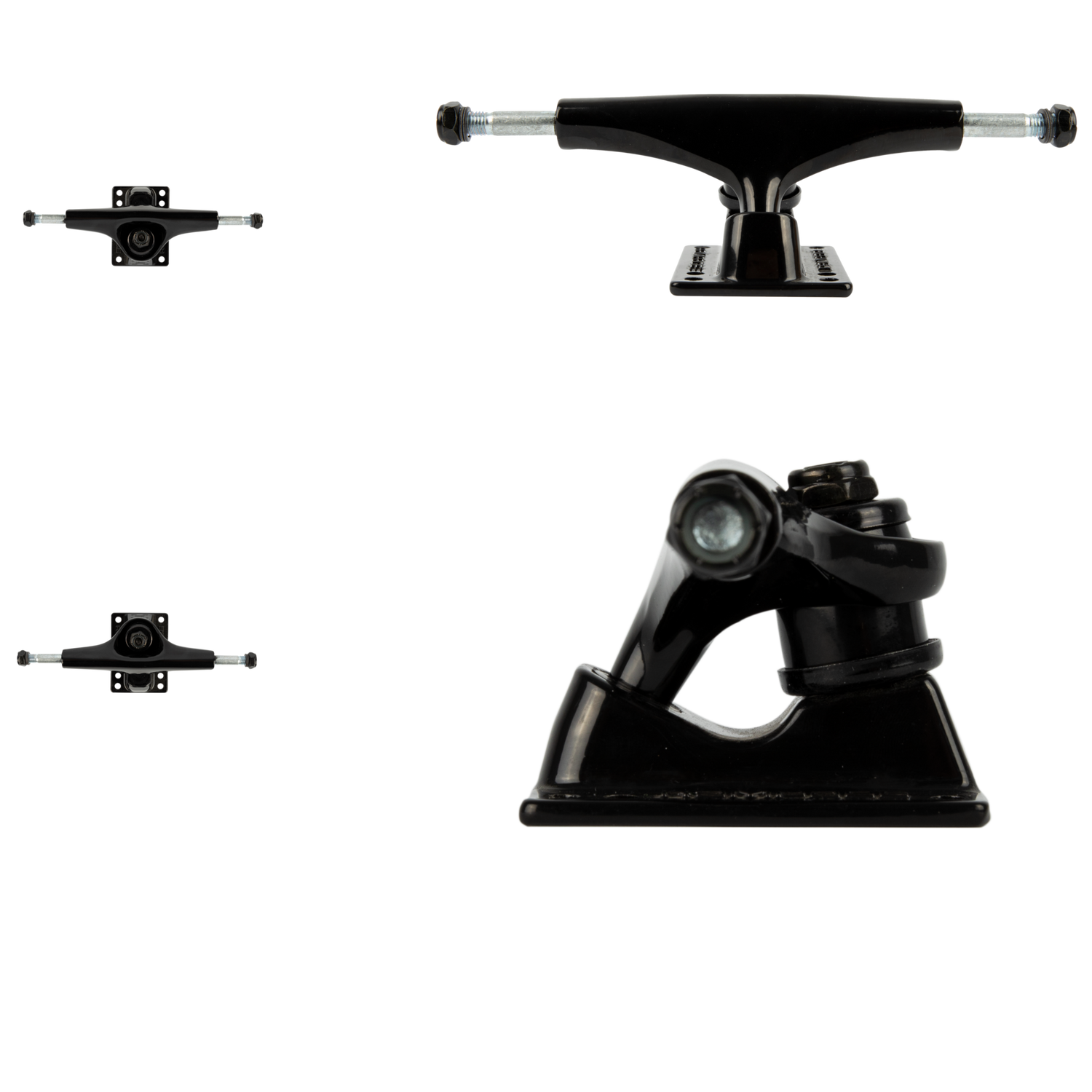 Rampage Rasp Skateboard Trucks - Black 5''