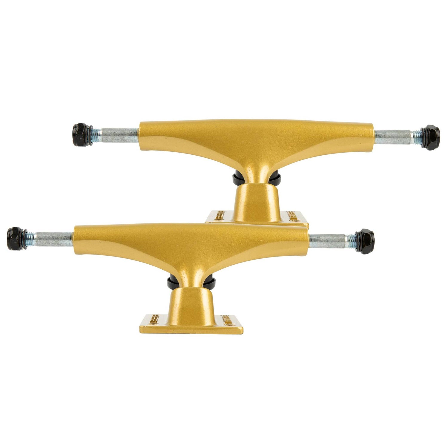 Rampage Liquid Gold Custom Skateboard - Black/Gold 8"