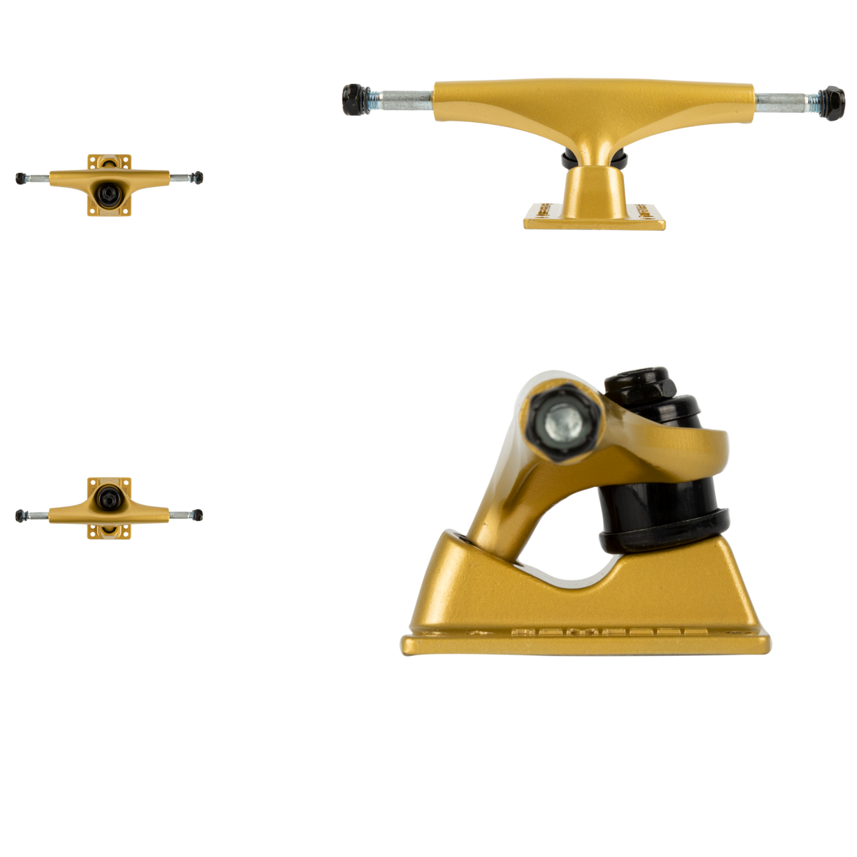 Rampage Rasp Skateboard Trucks - Gold 5.5''