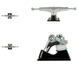Rampage Rasp Skateboard Trucks - Silver/Black 5.5''