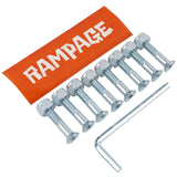 Rampage 1'' Skateboard Truck Bolts - Silver