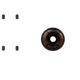 Rampage 99A Skateboard Wheels Black/Gold - 51 x 30mm