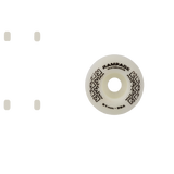 Rampage 99A Skateboard Wheels White/Black - 51 x 30mm