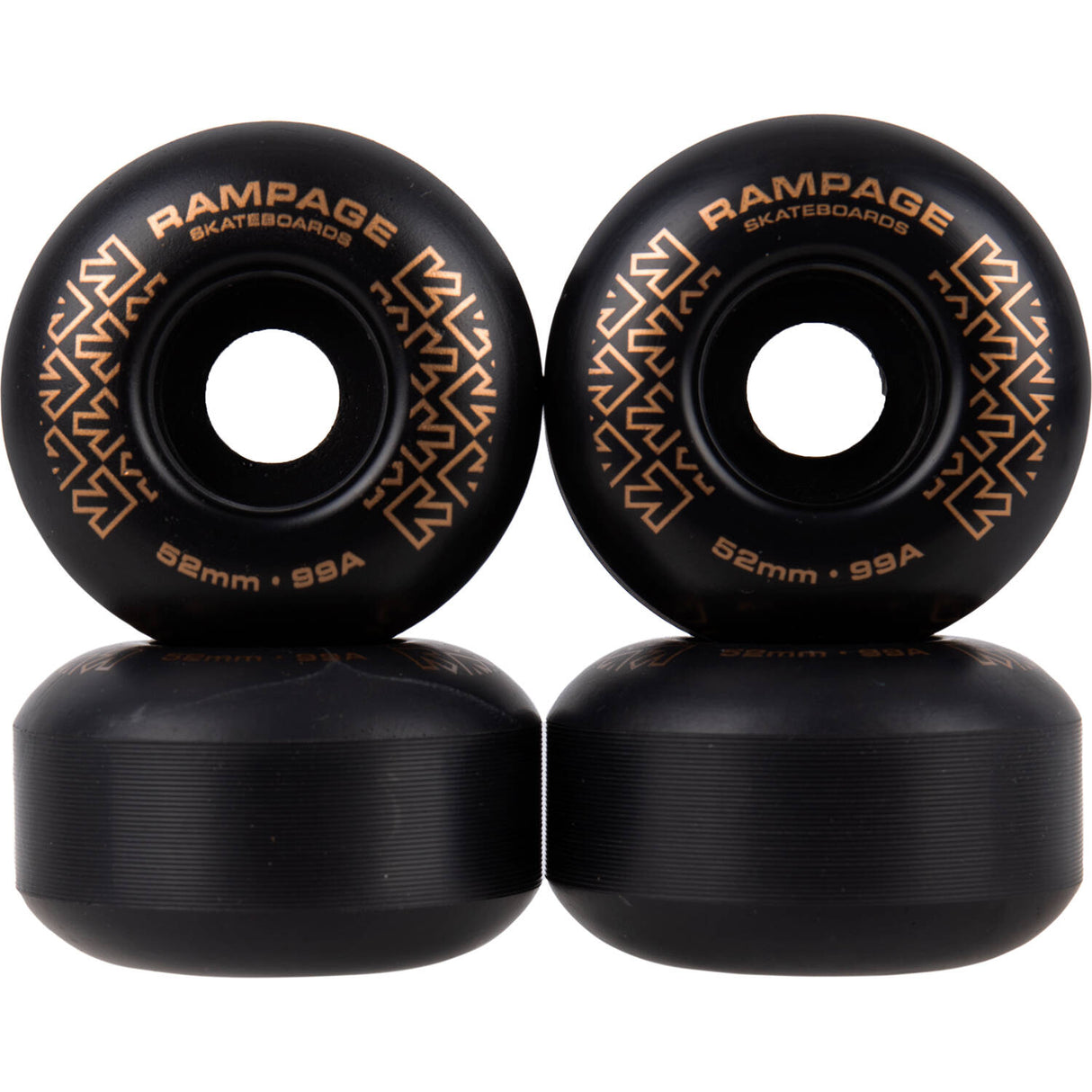 Rampage Stain Custom Skateboard - Blackout 7.75"