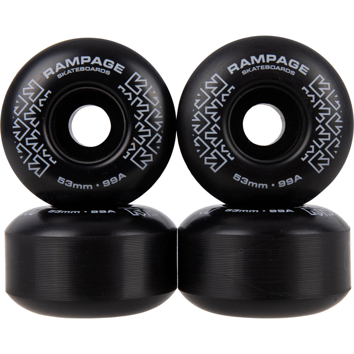 Rampage Tie Dye Arrows Custom Skateboard - Black/Multi 7.75"