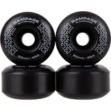 Rampage Tie Dye Arrows Custom Skateboard - Black/Multi 8.25"