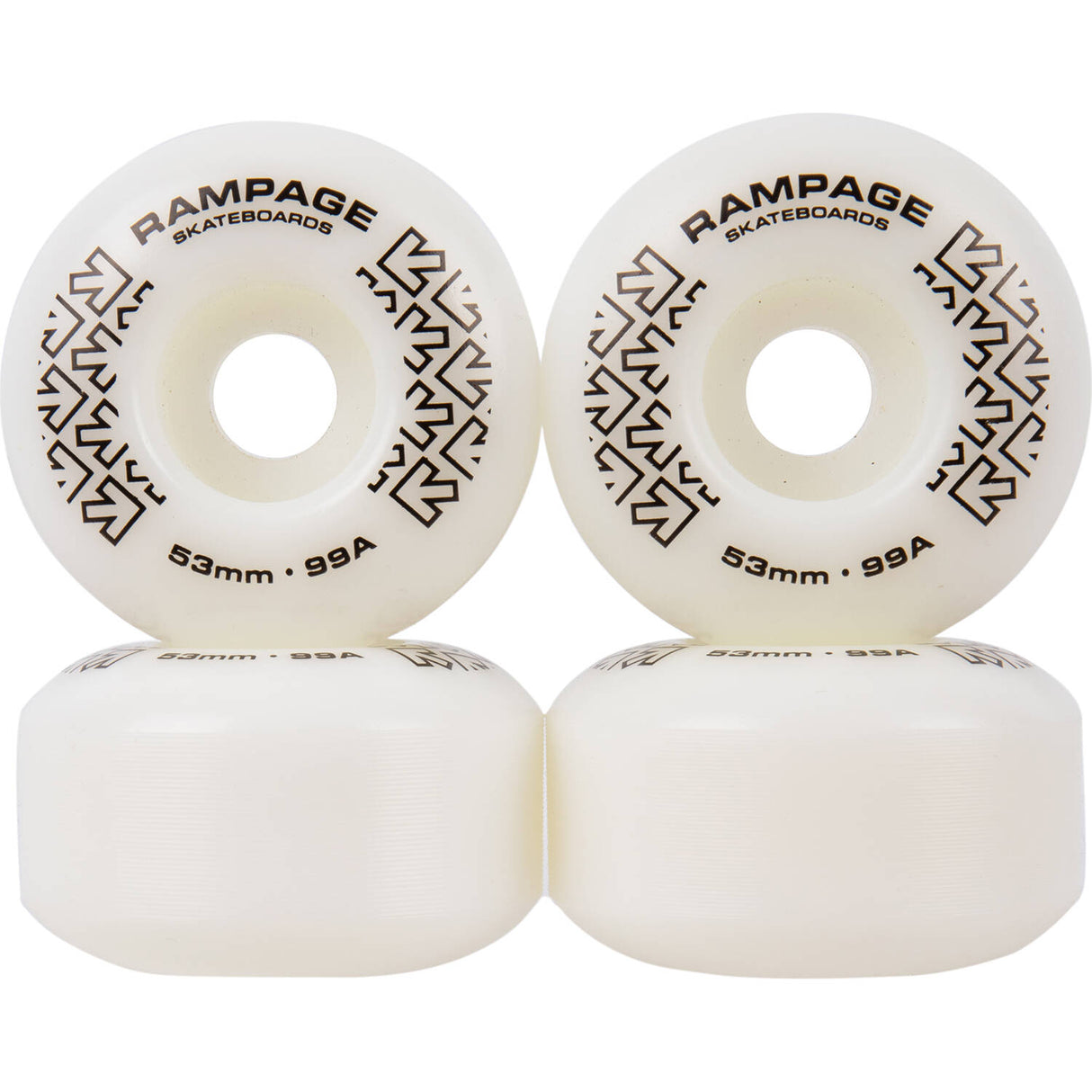 Rampage MIR Schematic Custom Skateboard - Natural 8"