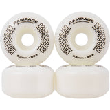 Rampage MIR Schematic Custom Skateboard - Natural 8"
