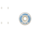 Rampage 99A 53mm Skateboard Wheels - White/Blue