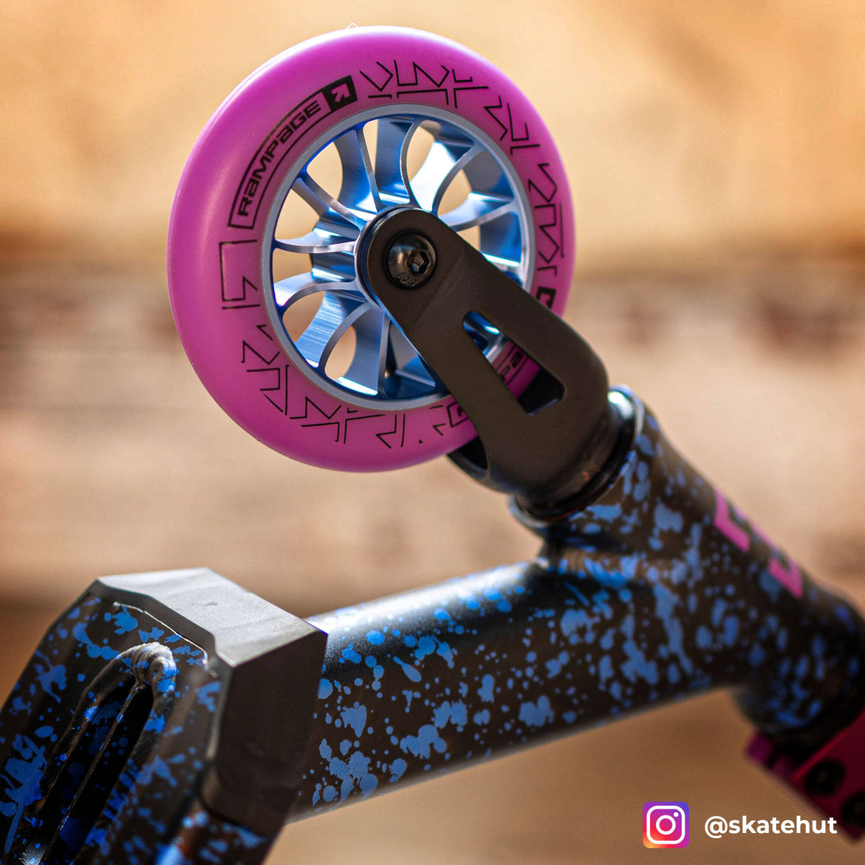 Rampage R2 Stunt Scooter - Ano Splat Blue