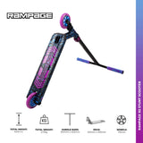 Rampage R2 Stunt Scooter - Ano Splat Blue