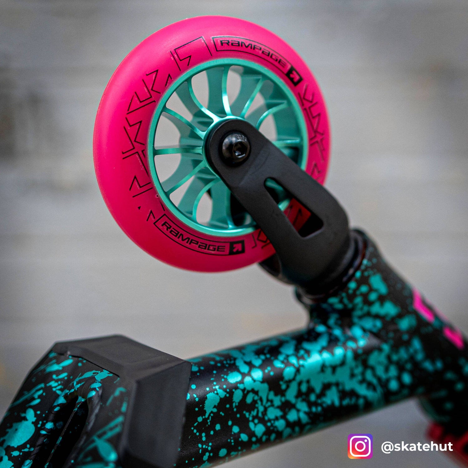 Rampage R2 Stunt Scooter - Ano Splat Teal