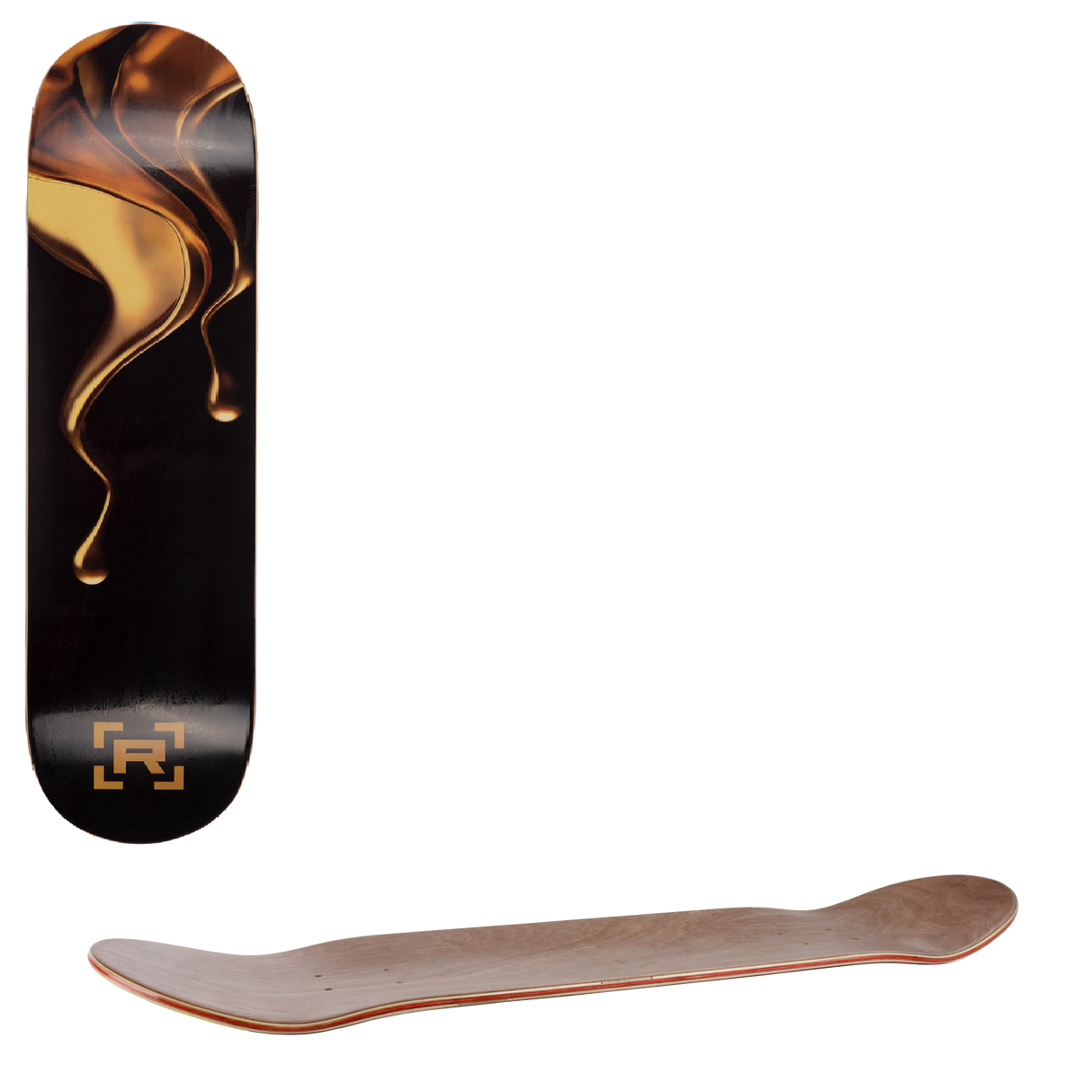 Rampage Liquid Gold Premium Skateboard Deck 8.25''