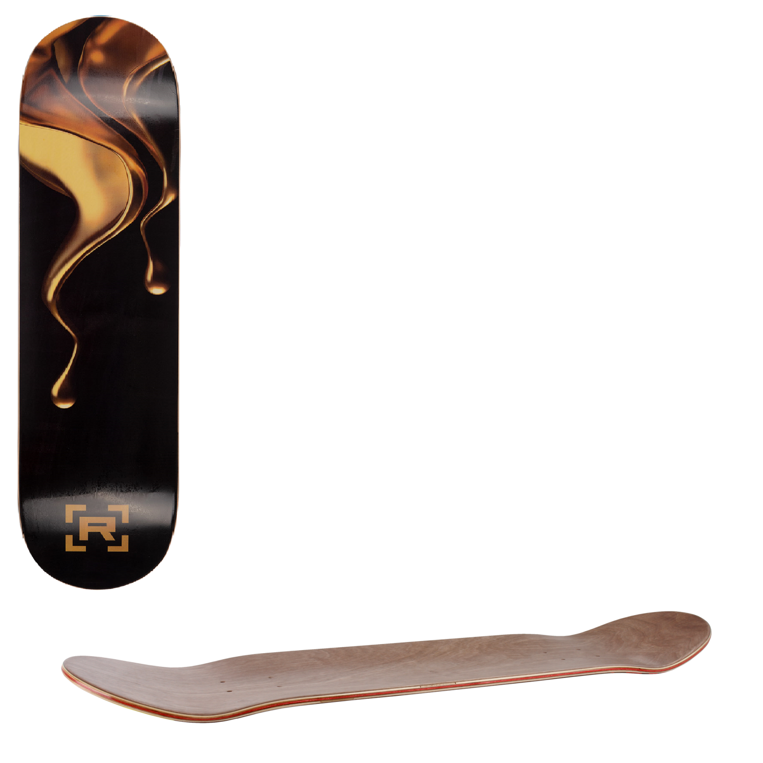 Rampage Liquid Gold Premium Skateboard Deck 7.75''