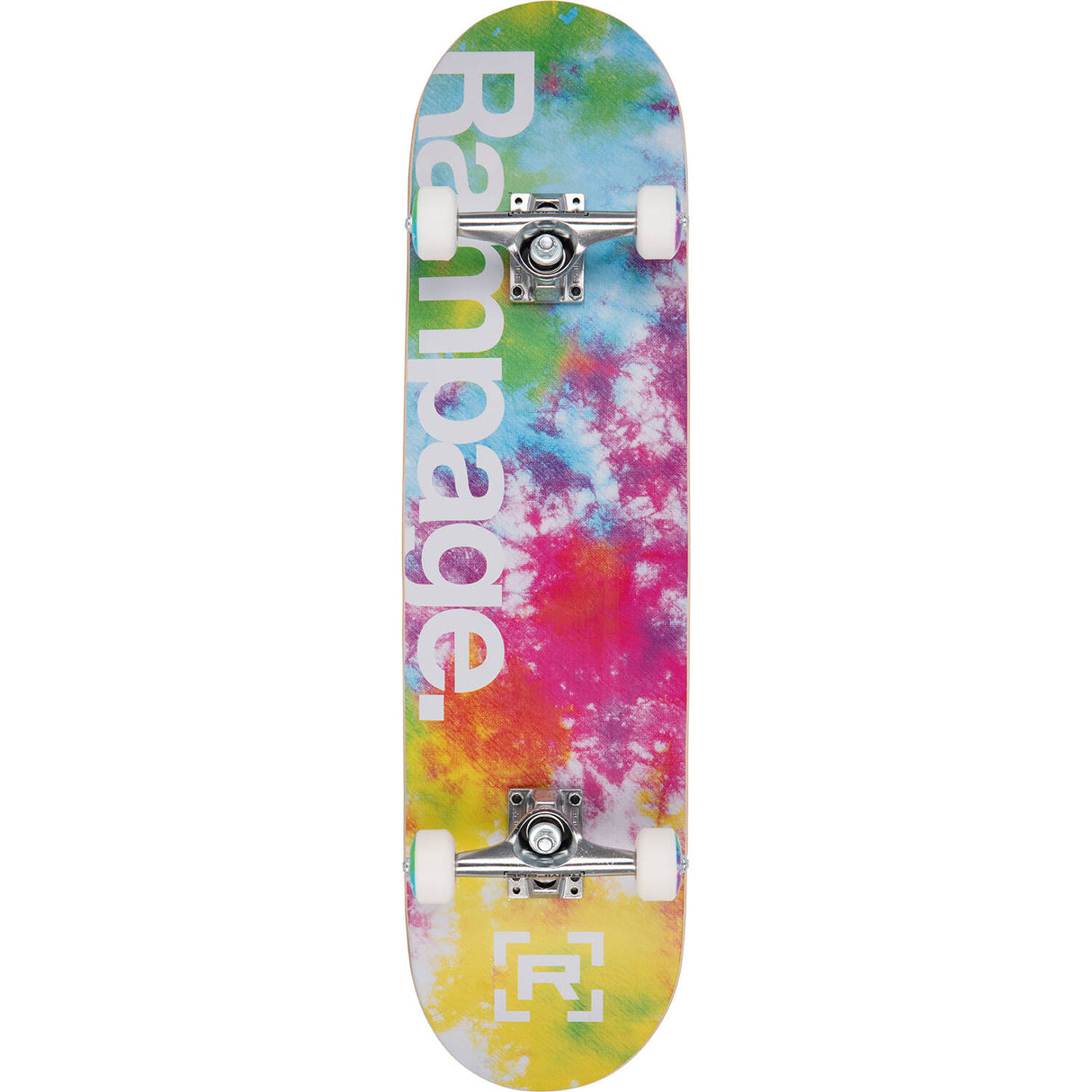Rampage Tie Dye Burst Complete Skateboard - 8''