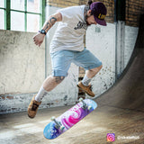 Rampage Tie Dye Vortex Premium Complete Skateboard - 8"