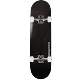 Rampage x Fracture Stain Custom Skateboard - Black/Raw 8.25''