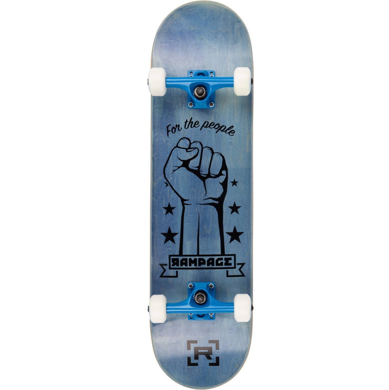 Rampage FTP Custom Skateboard - Blue 8.25"