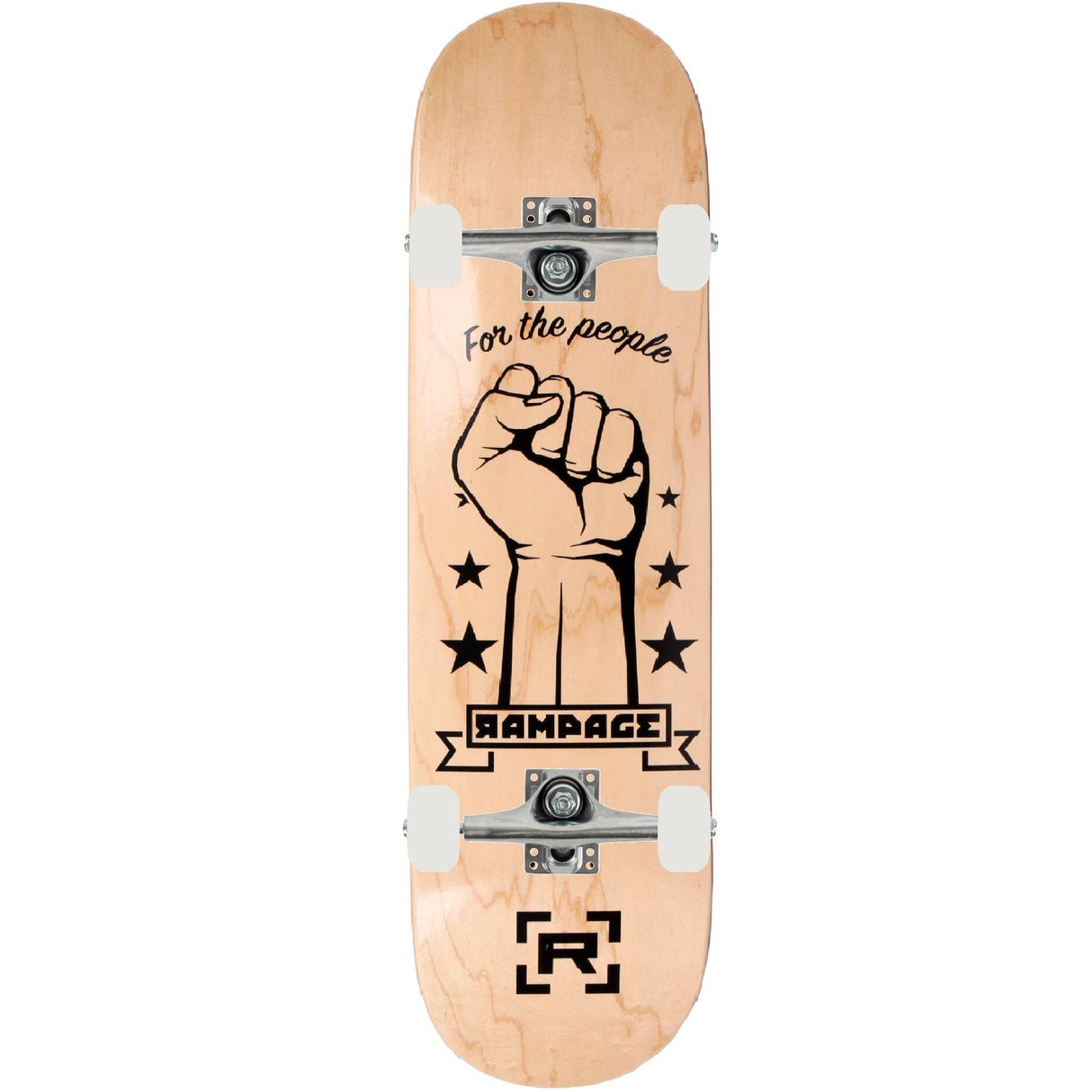 Rampage FTP Custom Skateboard - Natural 8"