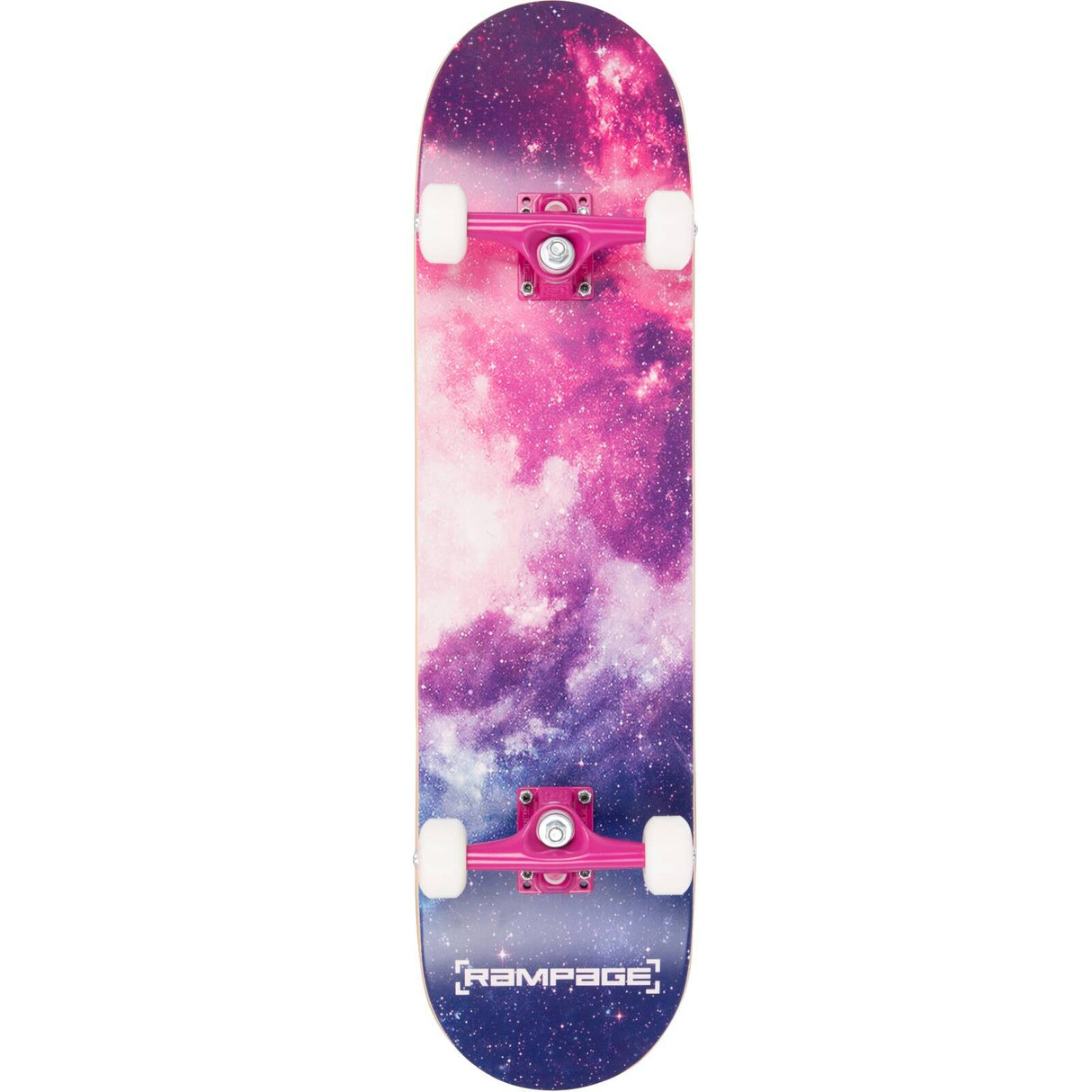 Rampage Galactic Custom Skateboard - Multi/Pink 8"