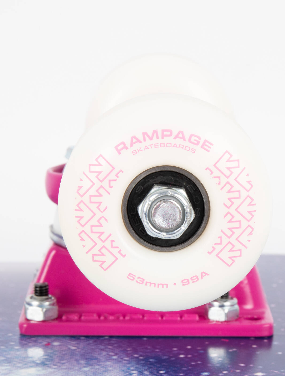 Rampage Galactic Custom Skateboard - Multi/Pink 8.25"