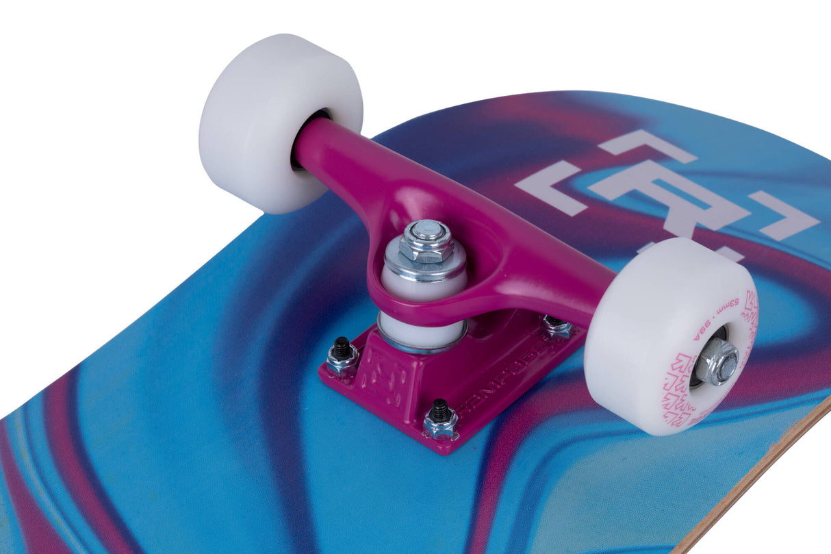 Rampage Liquid Fusion Custom Skateboard - Multi/Pink 7.75"