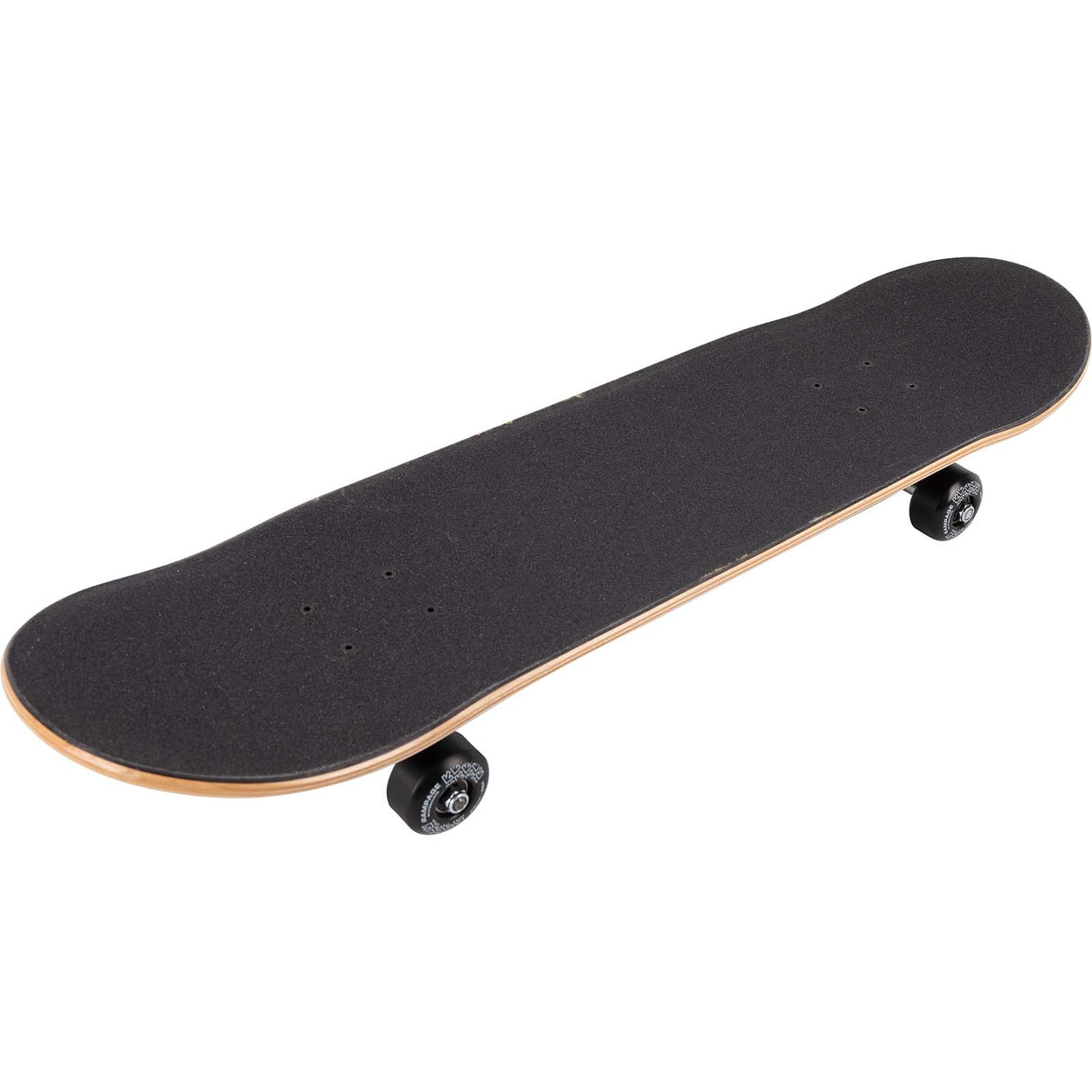 Rampage Lunar Custom Skateboard - Black/Silver 8"