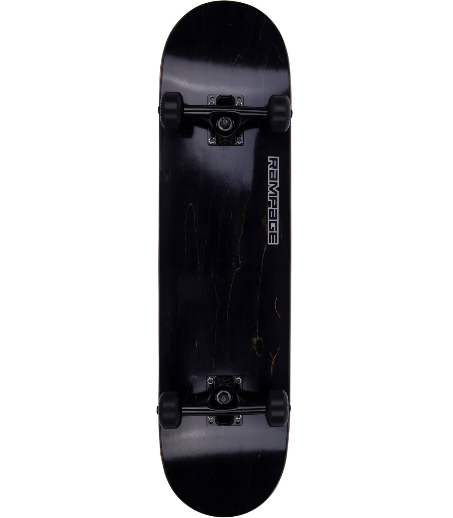 Rampage Stain Custom Skateboard - Blackout 8"