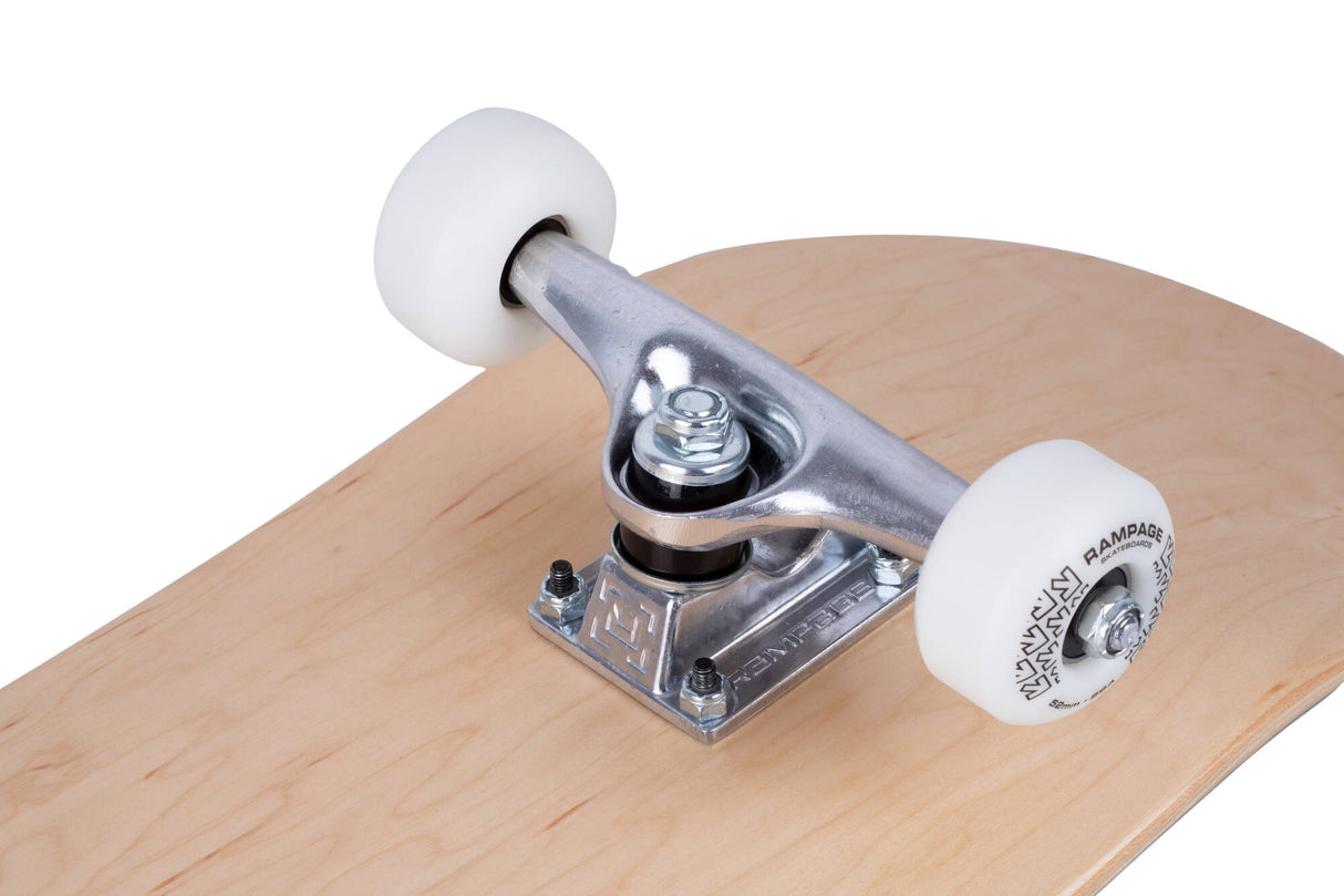 Rampage Stain Custom Skateboard - Natural 8.25"