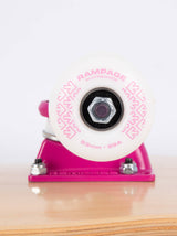 Rampage Stain Custom Skateboard - Natural/Pink 8"