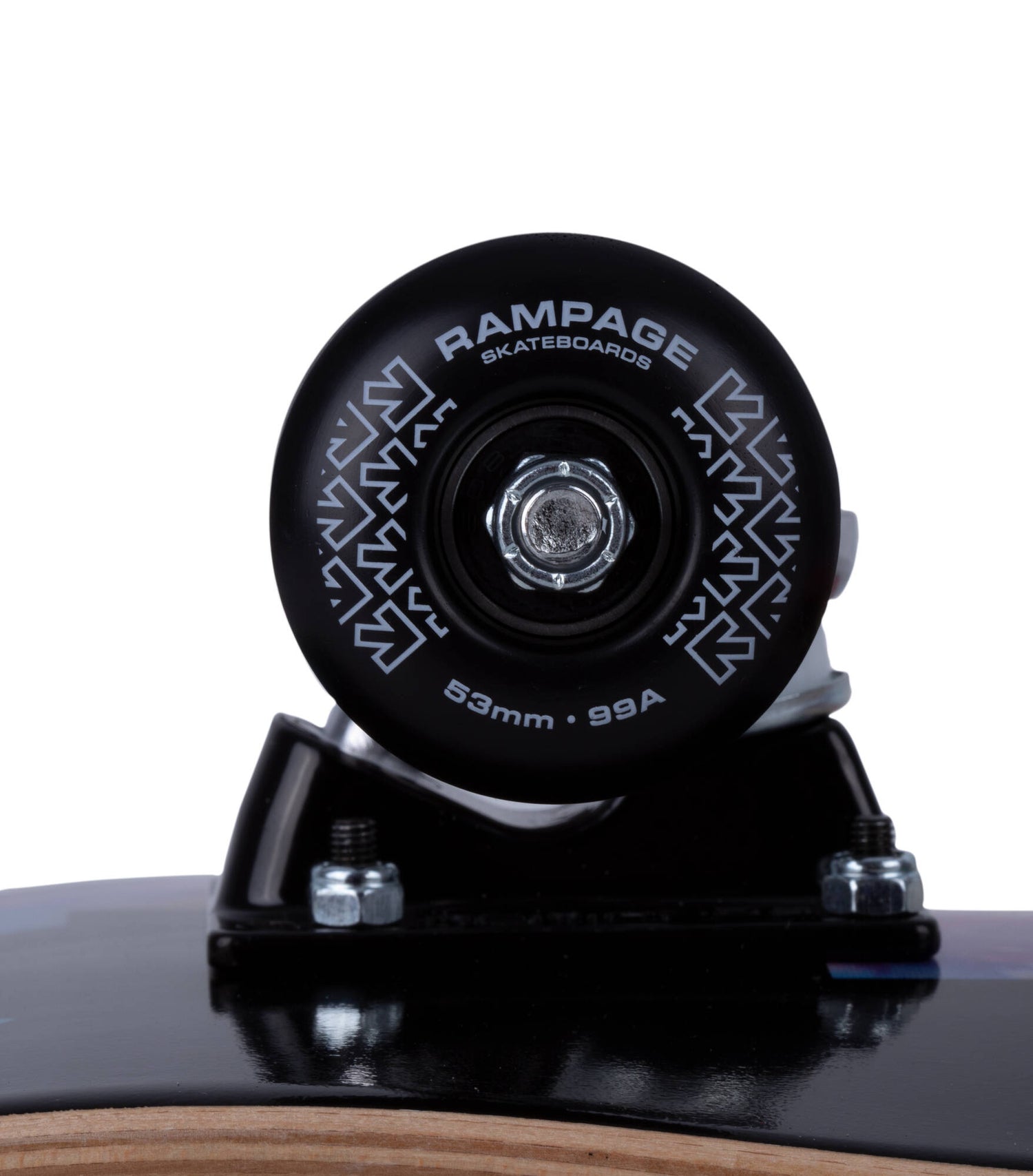 Rampage Tie Dye Arrows Custom Skateboard - Black/Multi 8.25"